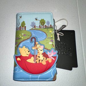 Loungefly Disney Winnie the Pooh Umbrella Scene Snap Wallet